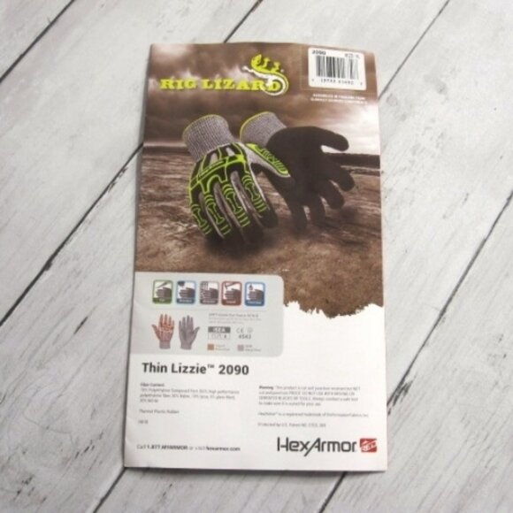 HexArmor Men's Size XL Work Gloves Cut Puncture Resistant Rubber Coated - Picture 10 of 11